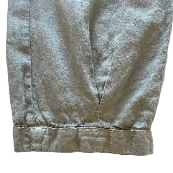 Women’s Linen  Crop Cuffed  Pull On Pants Medium by Cut Loose - Picture 6 of 12